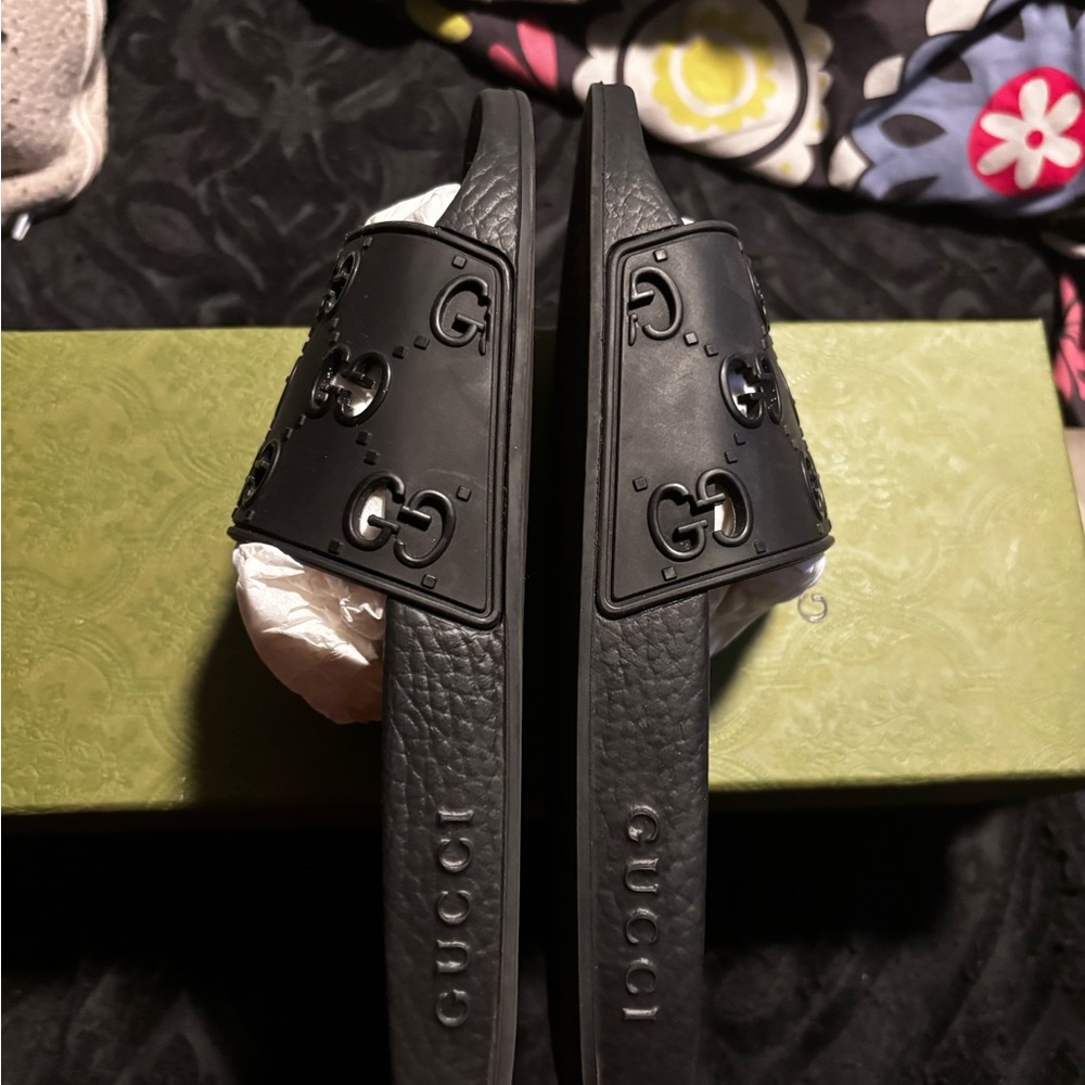 AUTHENTIC GUCCI SLIDE IN BLACK SZ 38 - Picture 9 of 9